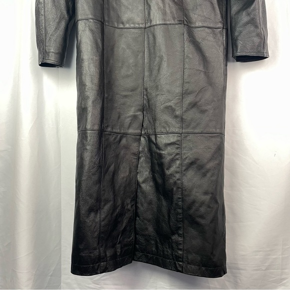 Direct Action D.A.N.Y New York Leather Trench Coat Fur - Picture 8 of 12